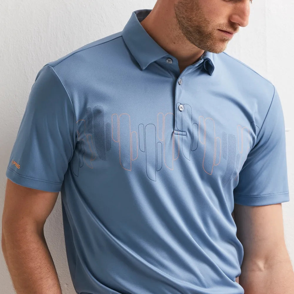 PING Men's Arizona Cactus Print Polo