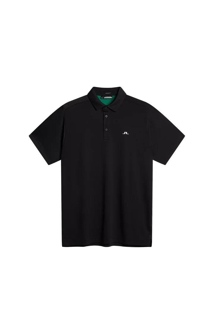 J.Lindeberg Men's Rhodes Regular Fit Polo - Black