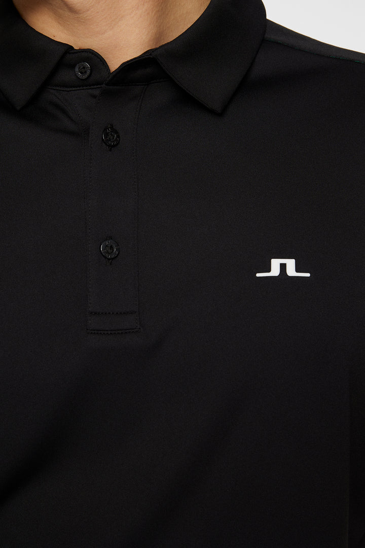 J.Lindeberg Men's Rhodes Regular Fit Polo - Black