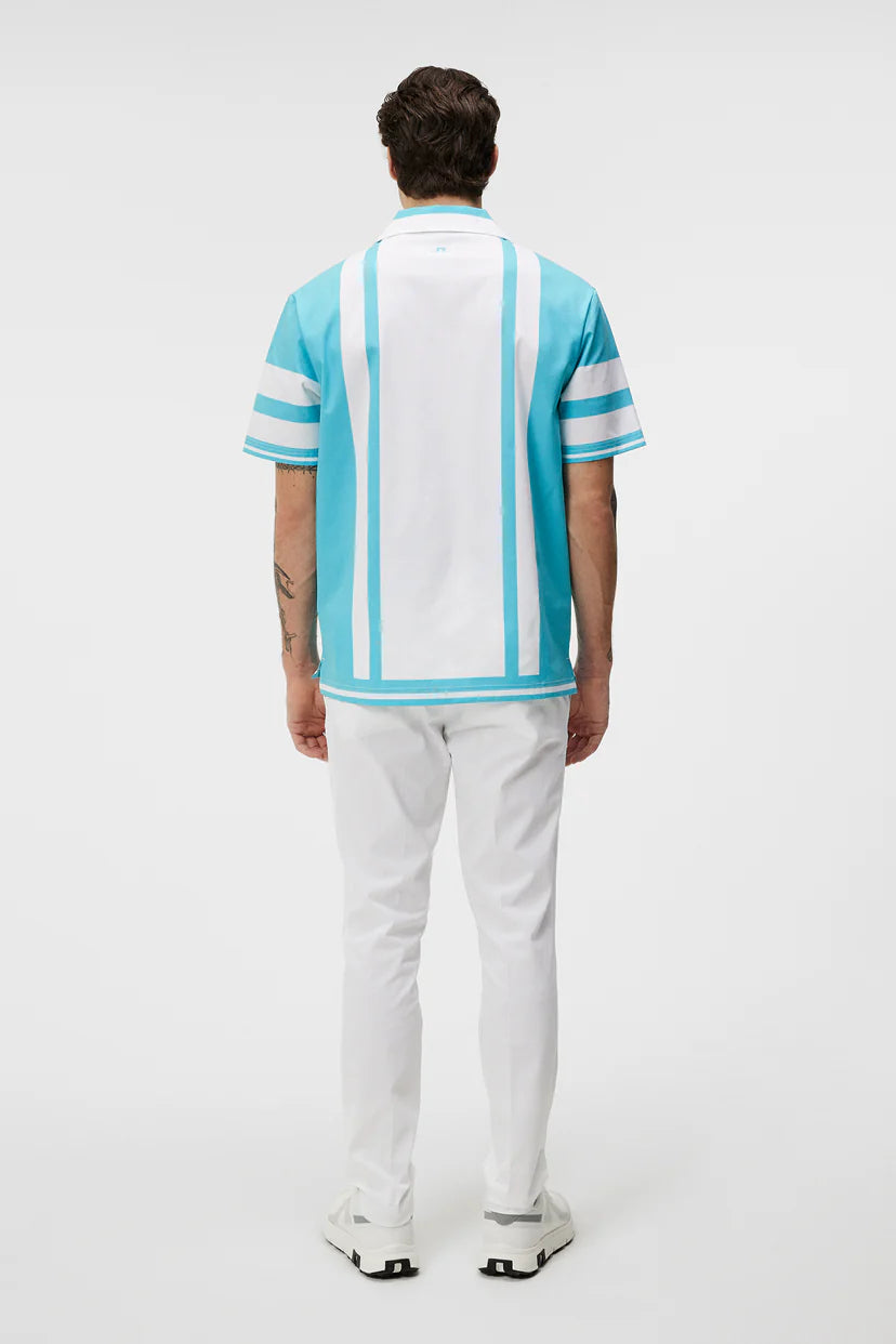 J.Lindeberg Men's Will Shirt - Blue Curacao