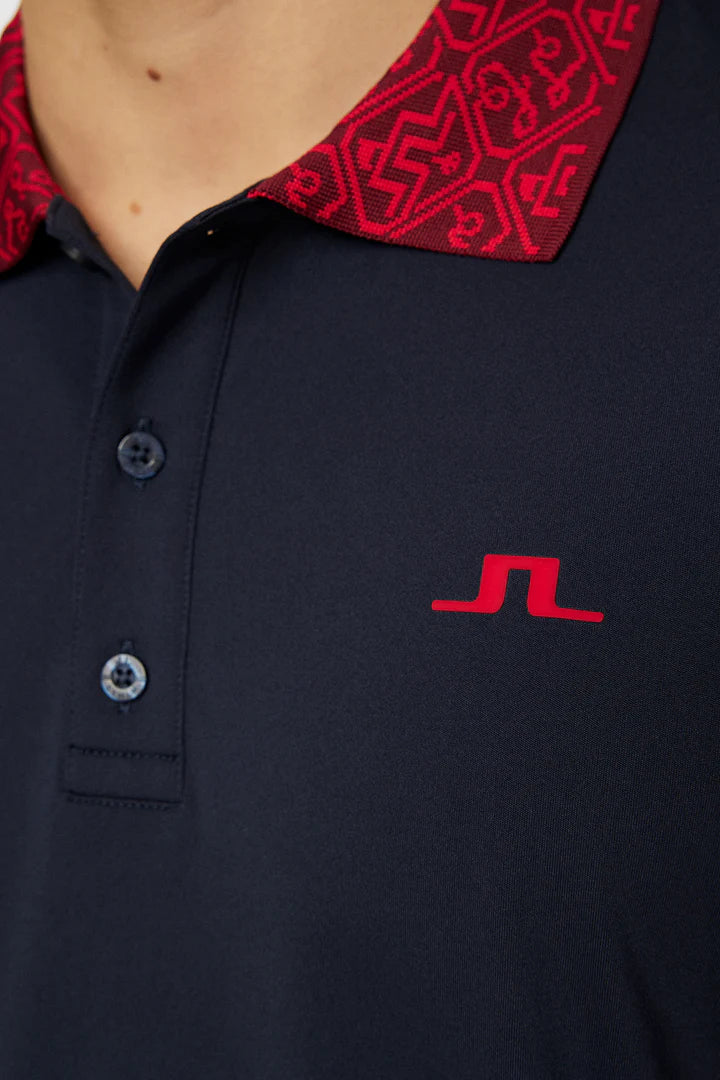 J.Lindeberg Men's Glen Regular Fit Polo - Navy