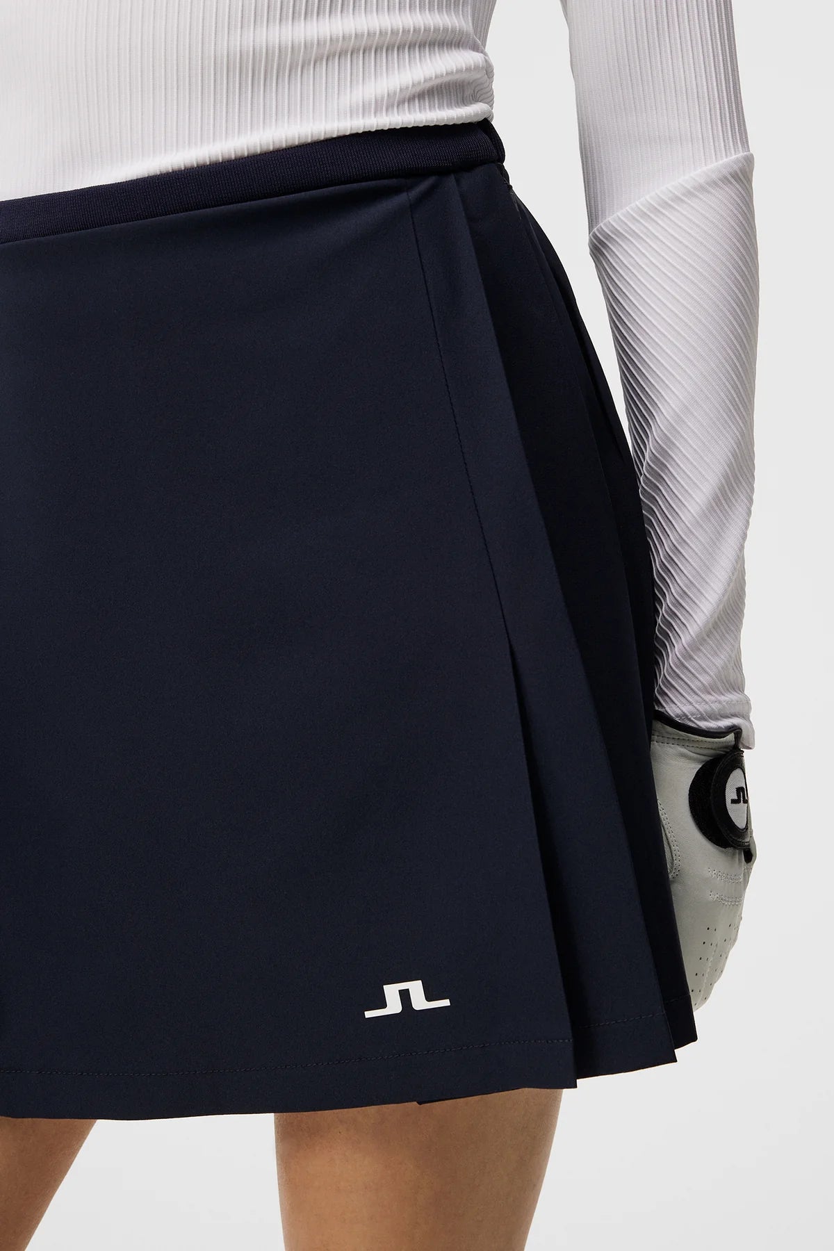 J.Lindeberg Ladies Sierra Pleat Skirt - JL Navy