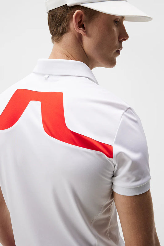 J.Lindeberg Men's KV Print Regular Fit Polo