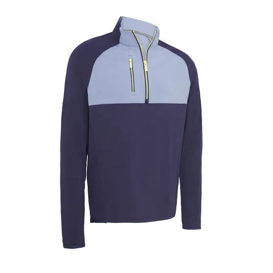 Callaway Men's Color Block Chev Print Pullover - Peacoat