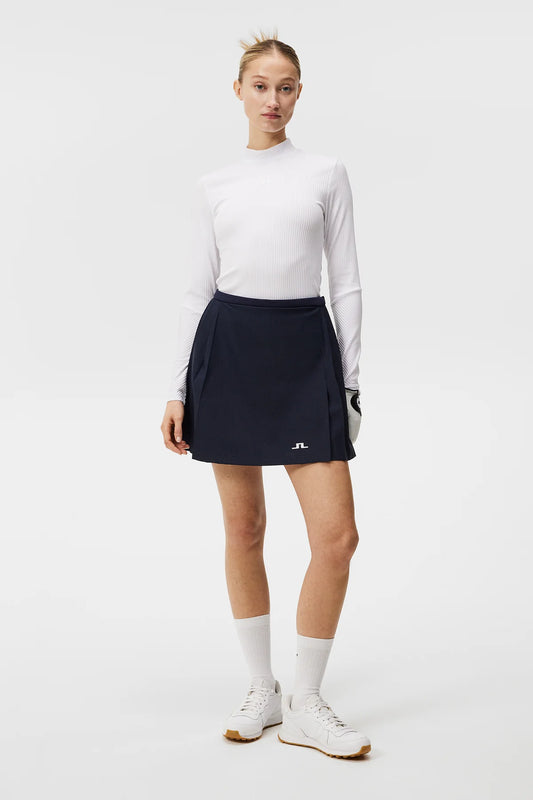 J.Lindeberg Ladies Sierra Pleat Skirt - JL Navy