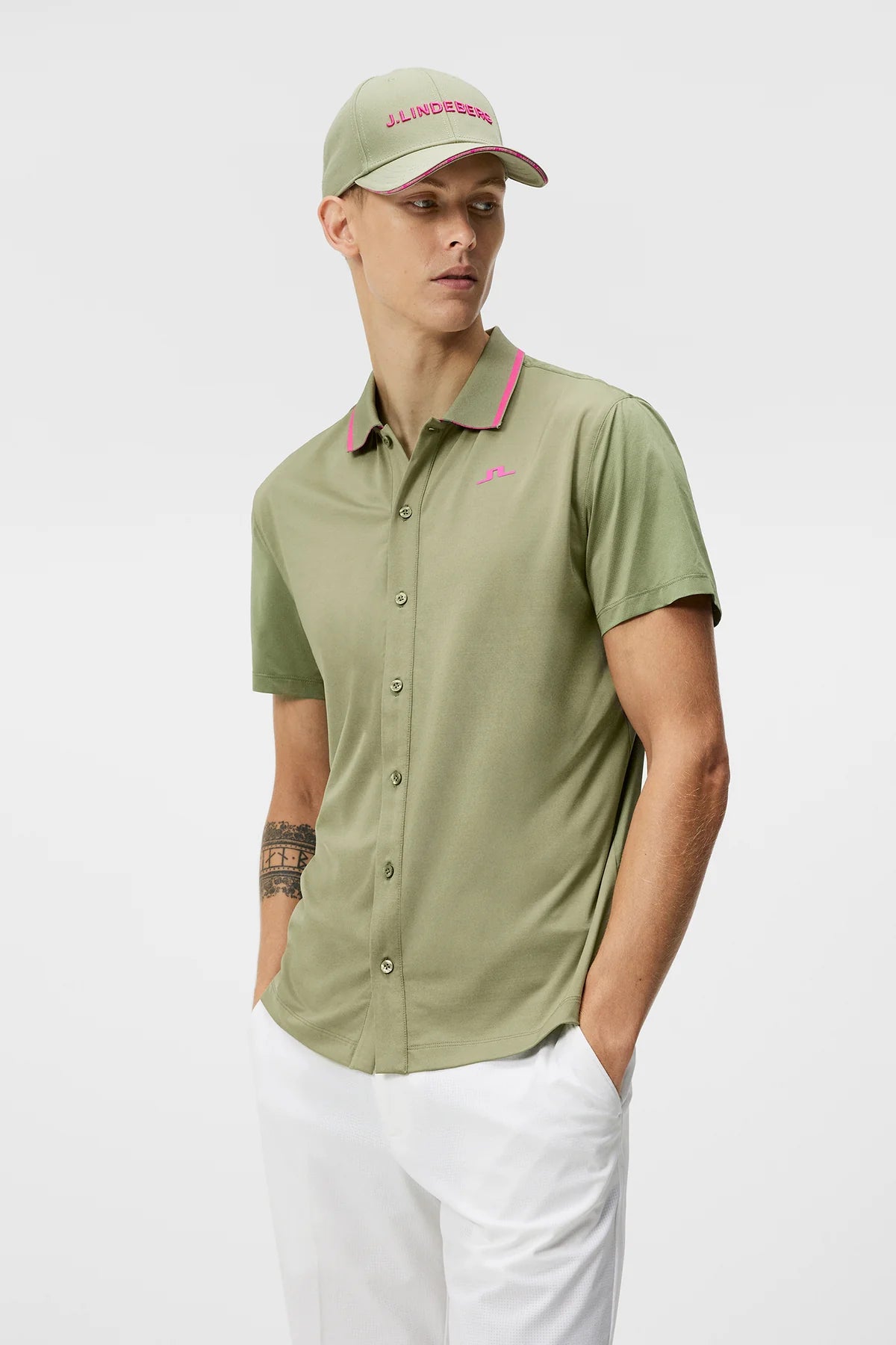 J.Lindeberg Fryes Polo - Oil Green