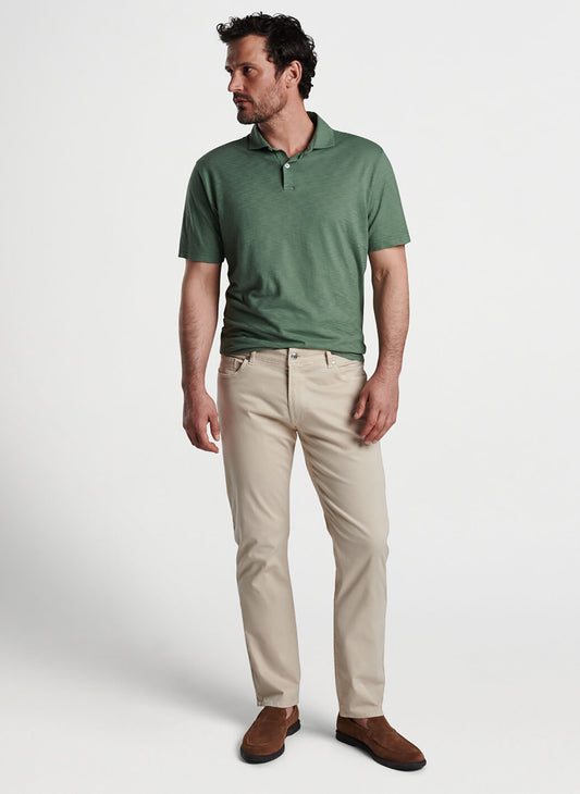 Peter Millar Men's Journeyman Pima Cotton Polo - Eucalyptus