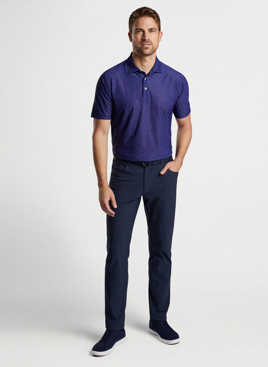Peter Millar Men's Willis Geo Performance Mesh Polo