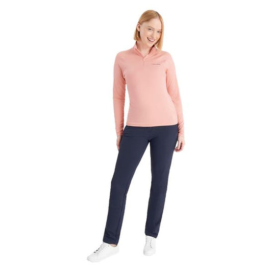 Calvin Klein Ladies San Marros Quarter Zip - Coral