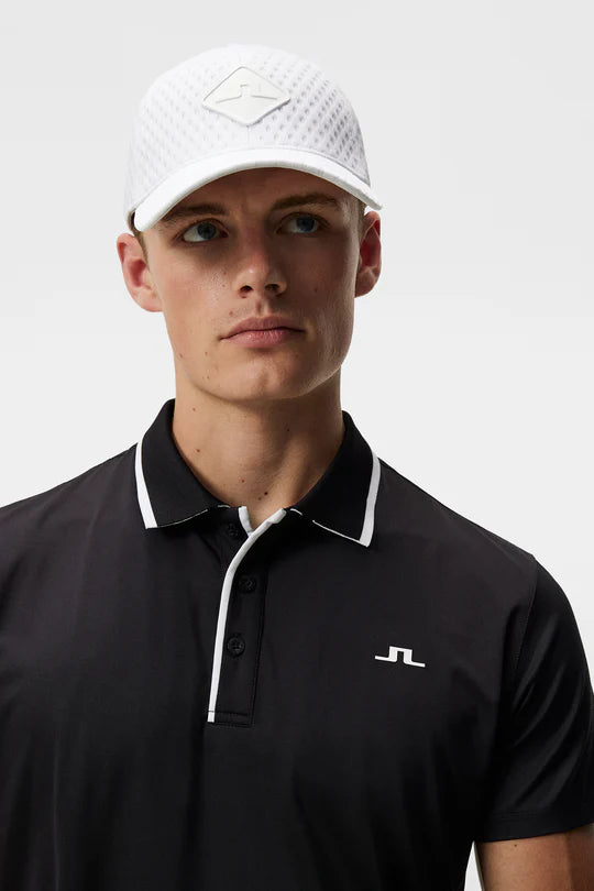 J.Lindberg Men's Luca Regular Fit Polo - Black