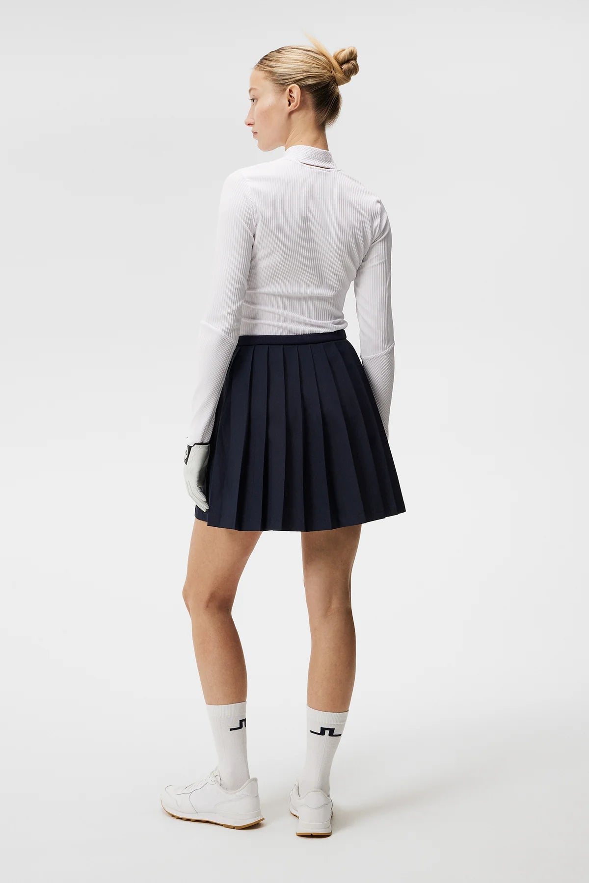 J.Lindeberg Ladies Sierra Pleat Skirt - JL Navy