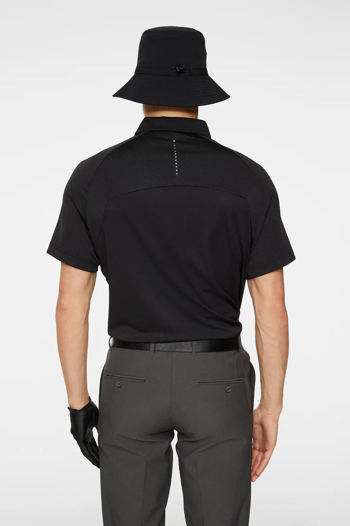 J.Lindeberg Men's Rhodes Regular Fit Polo - Black