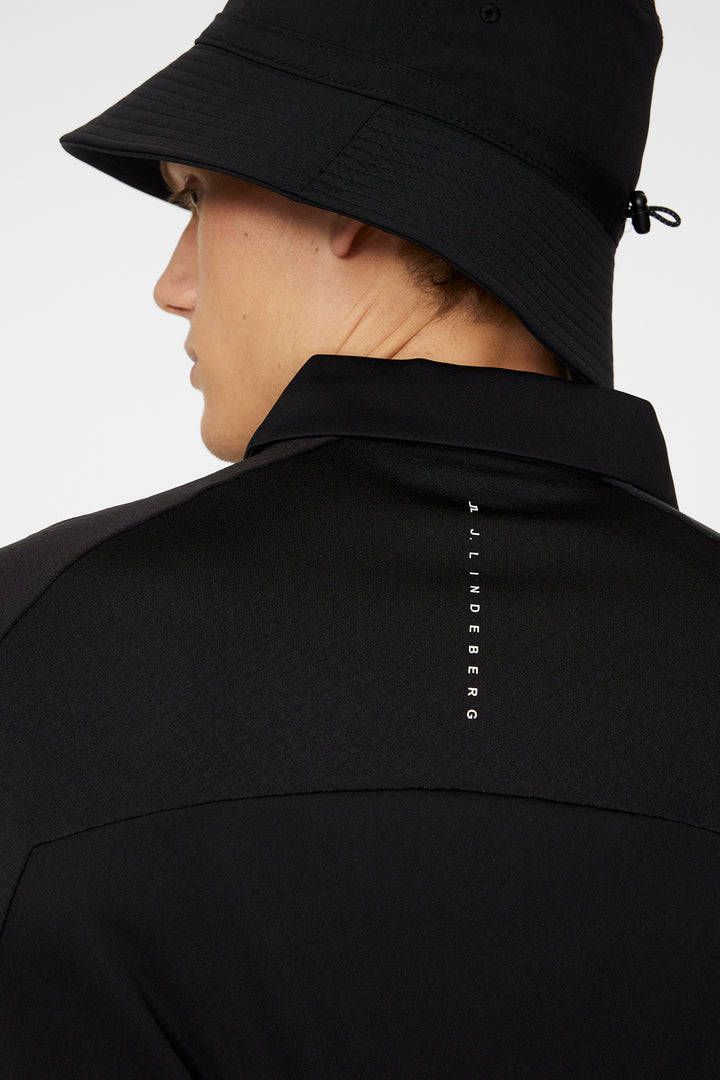 J.Lindeberg Men's Rhodes Regular Fit Polo - Black