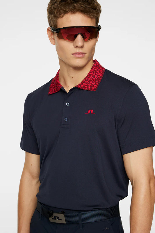 J.Lindeberg Men's Glen Regular Fit Polo - Navy