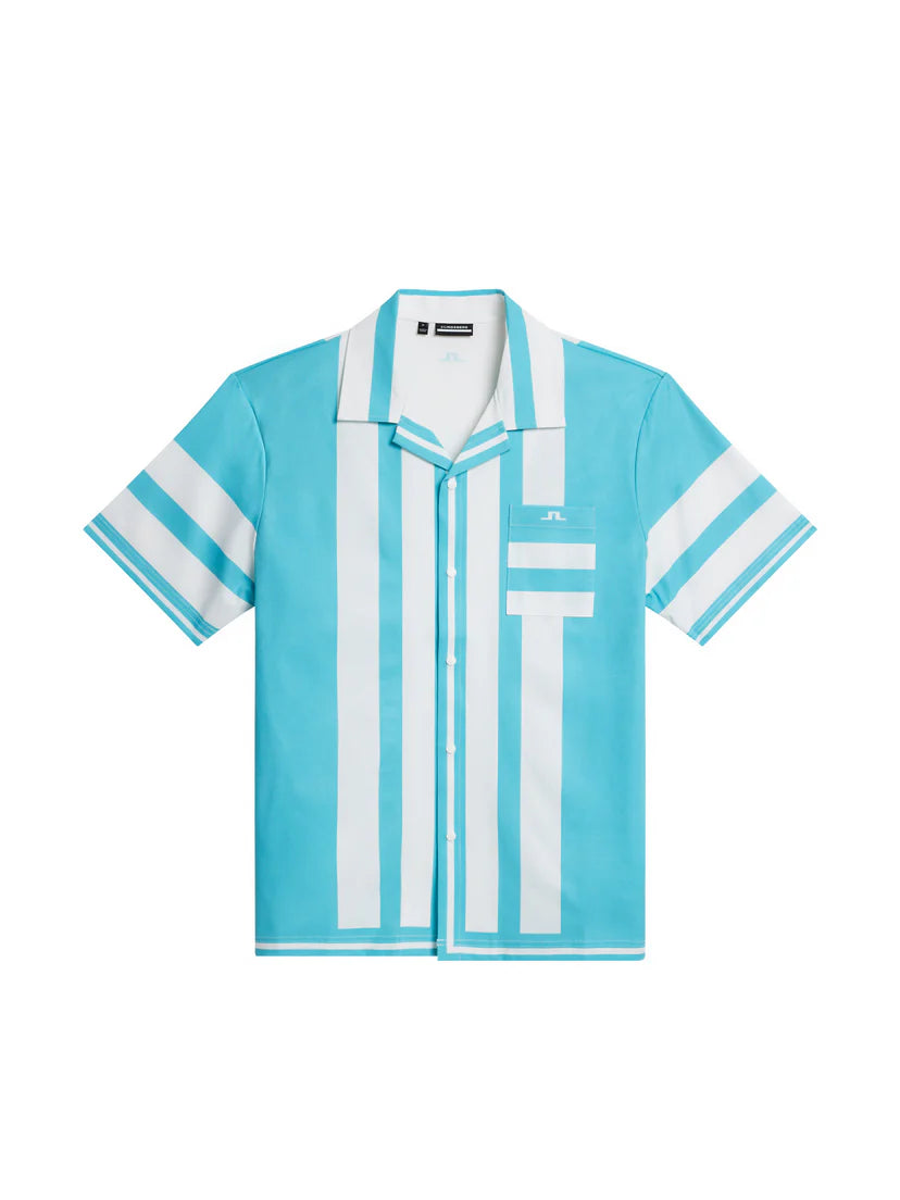 J.Lindeberg Men's Will Shirt - Blue Curacao