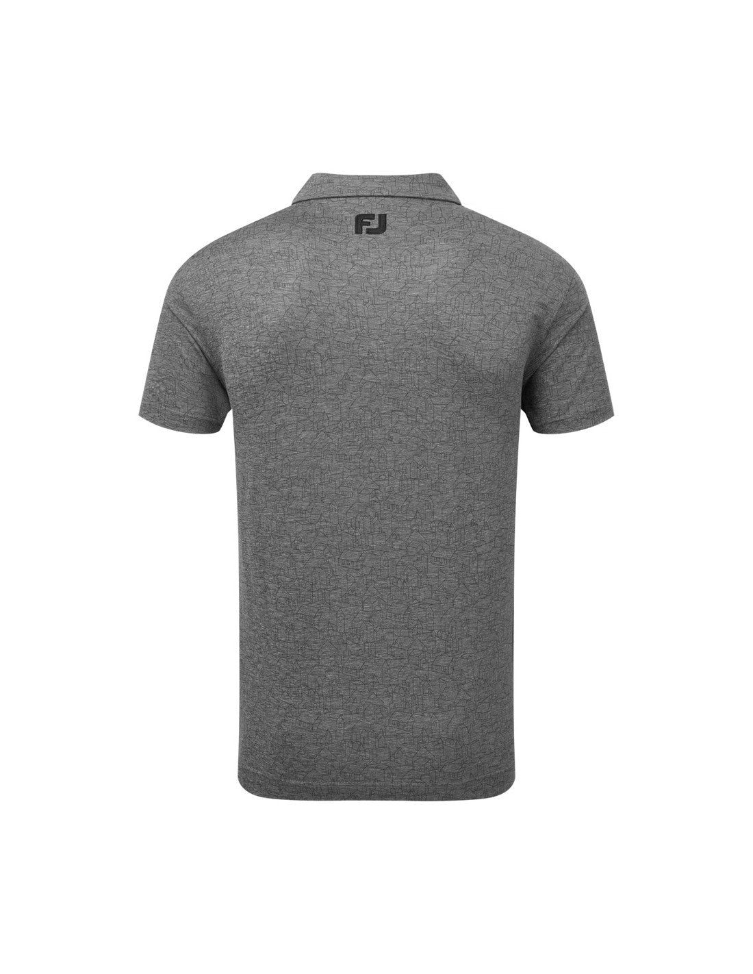 FootJoy Men's Scottish Town Print Polo - Black