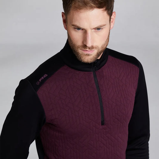 PING Men's Tobi Mid Layer - Fig / Black