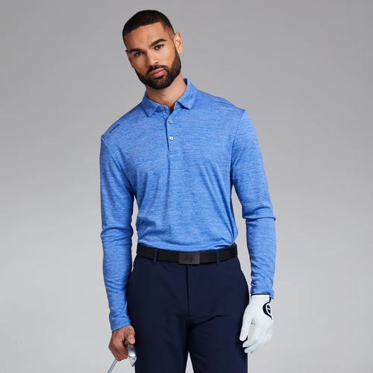 PING Men's Emmett Polo Shirt - Blue Marl
