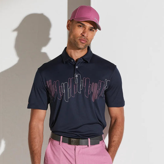 PING Men's Arizona Cactus Print Polo
