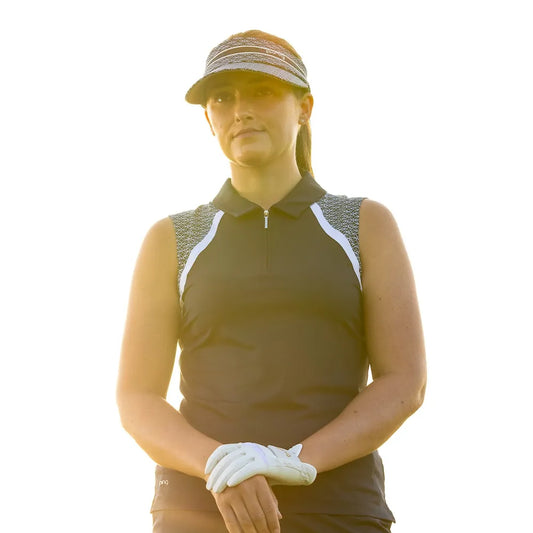 PING Ladies Ansie Polo - Navy / White